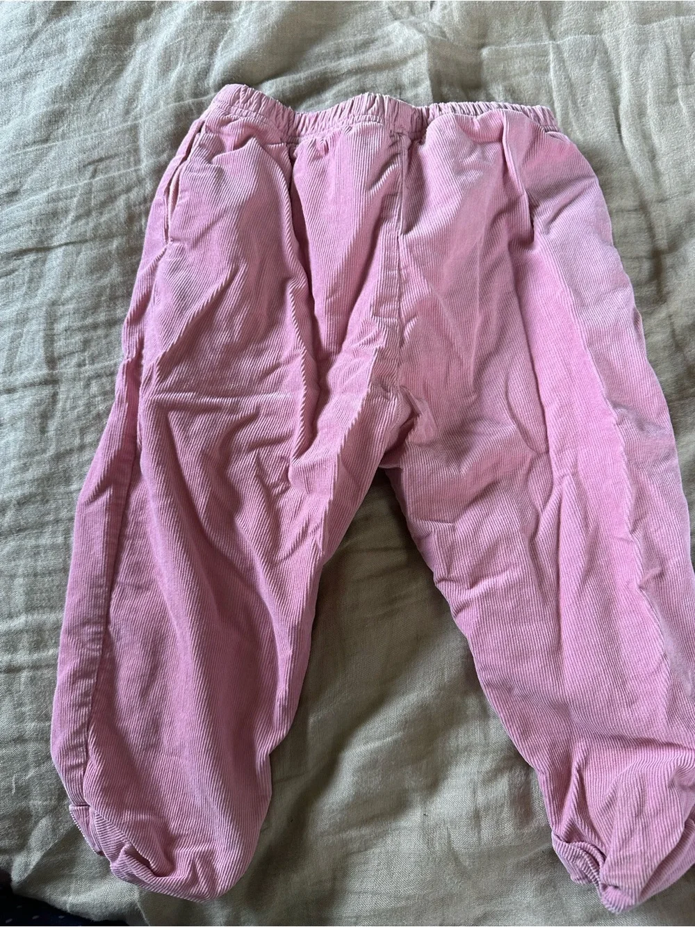 Ralph Lauren Baby Girl Pink Corduroy Elastic Waist Bottoms